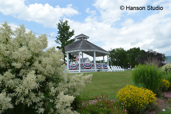 Center Harbor, NH - Gazebo with Flowers